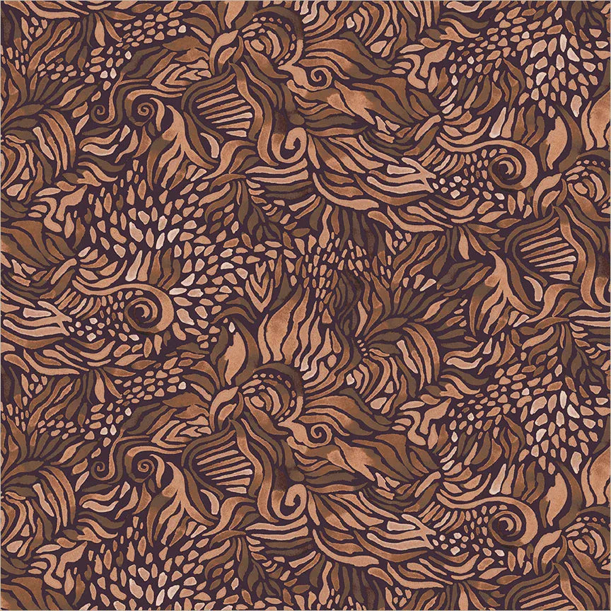 Wild Reverie by Melissa Marie Collins - Foliage, Sepia Fabric Wild Reverie by Melissa Marie Collins - Foliage, Sepia Fabric
