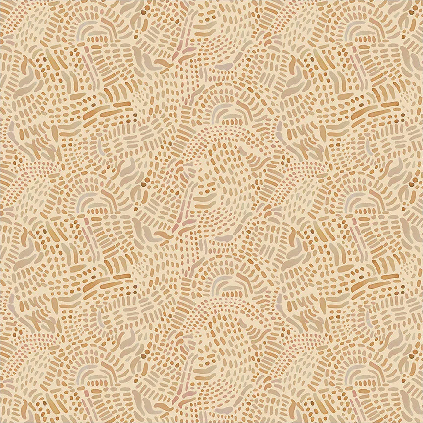 Wild Reverie by Melissa Marie Collins - Burlwood, Cream Fabric Wild Reverie by Melissa Marie Collins - Burlwood, Cream Fabric