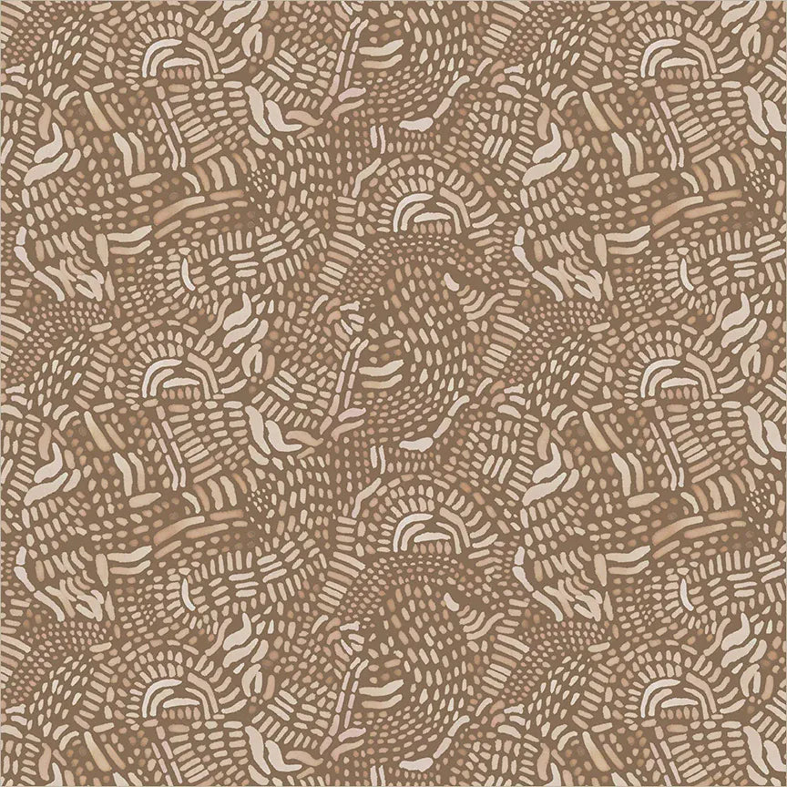 Wild Reverie by Melissa Marie Collins - Burlwood, Bark Fabric Wild Reverie by Melissa Marie Collins - Burlwood, Bark Fabric
