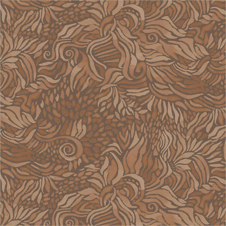 Wild Reverie by Melissa Marie Collins - Foliage, Bark 108" Quilt Back Wild Reverie by Melissa Marie Collins - Foliage, Bark Quilt Back Fabric