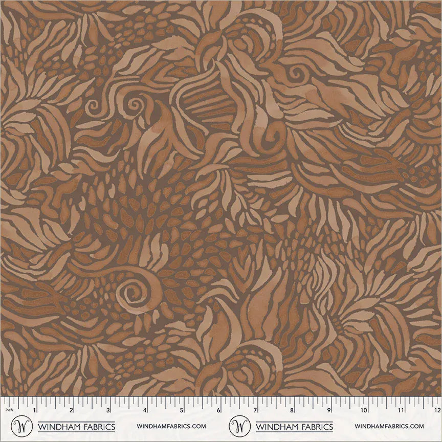 Wild Reverie by Melissa Marie Collins - Foliage, Bark 108" Quilt Back Wild Reverie by Melissa Marie Collins - Foliage, Bark Quilt Back Fabric