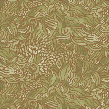 Wild Reverie by Melissa Marie Collins - Foliage, Moss 108" Quilt Back Wild Reverie by Melissa Marie Collins - Foliage, Moss Quilt Back Fabric
