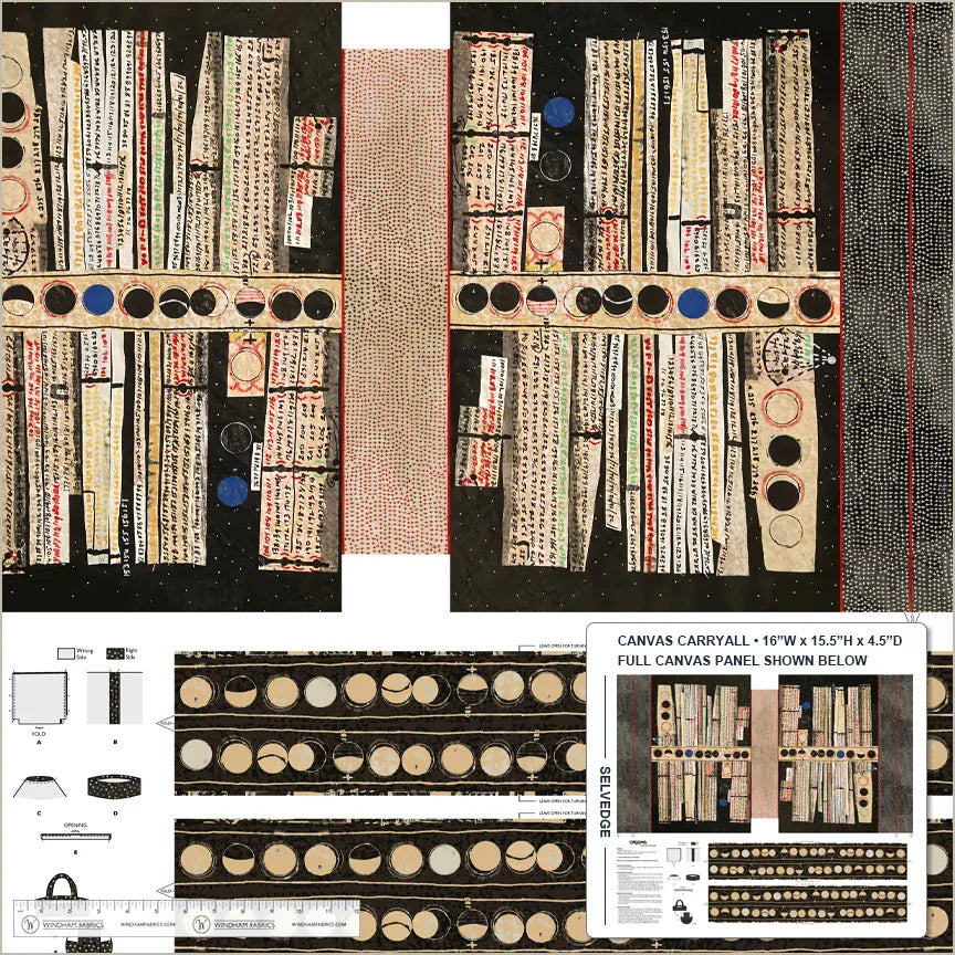Origins by Shane Drinkwater - Carryall Tote Panel, Multi Fabric Origins by Shane Drinkwater - Carryall Tote Panel Fabric