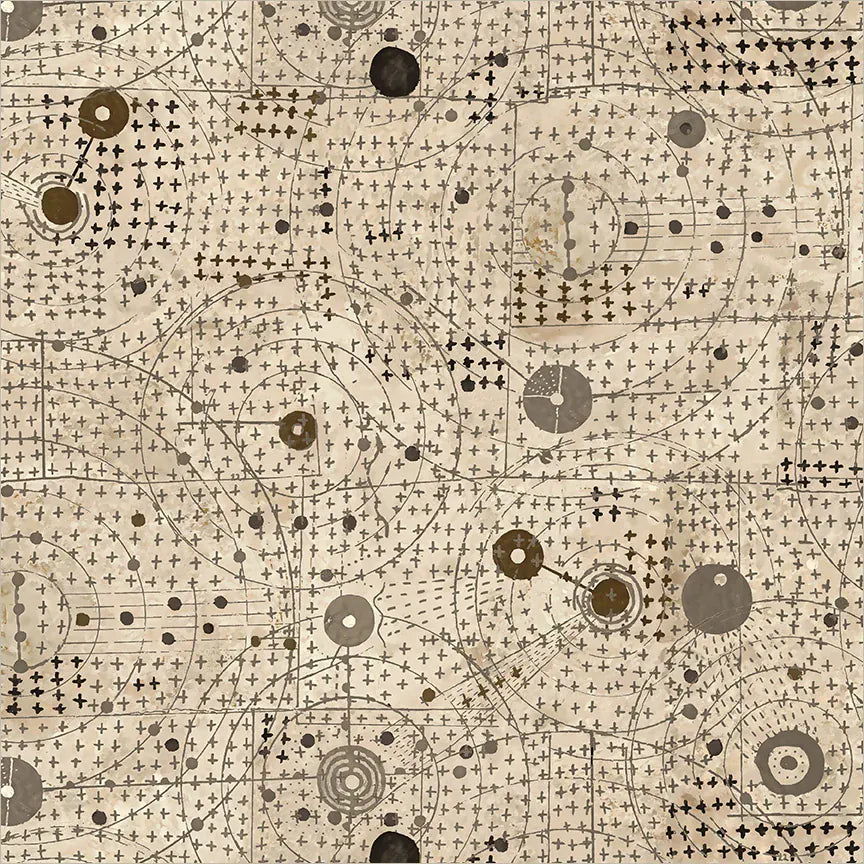 Origins by Shane Drinkwater - Orbit, Plaster 108" Quilt Back Fabric Origins by Shane Drinkwater - Orbit, Plaster Quilt Back Fabric