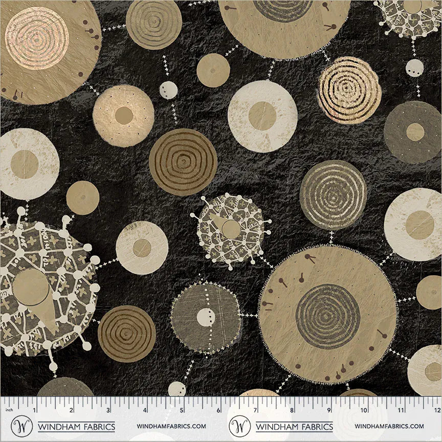 Origins by Shane Drinkwater - Core, Coal 108" Quilt Back Fabric Origins by Shane Drinkwater - Core, Coal Quilt Back Fabric