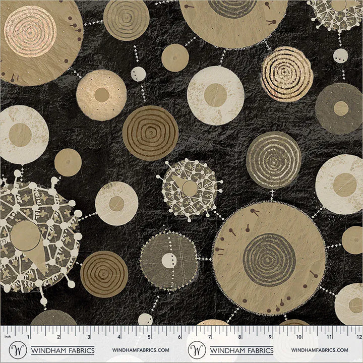 Origins by Shane Drinkwater - Core, Coal 108" Quilt Back Fabric Origins by Shane Drinkwater - Core, Coal Quilt Back Fabric