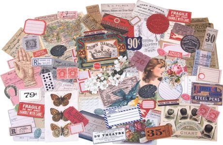 Tim Holtz Idea-Ology Ephemera Keepsakes, 95pcs