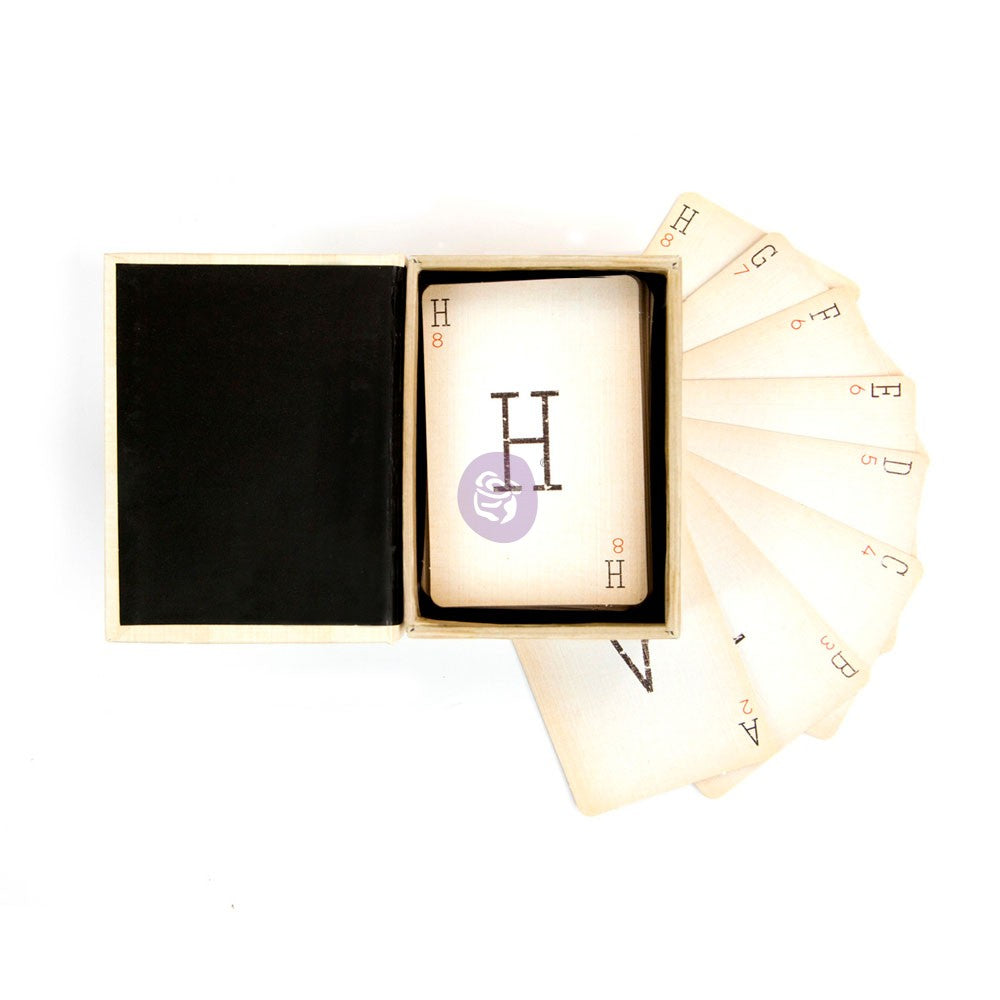 Vintage Alphabet Card Set in a Box