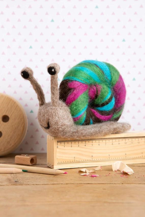 Snail Needle Felting Kit by Hawthorn Handmade