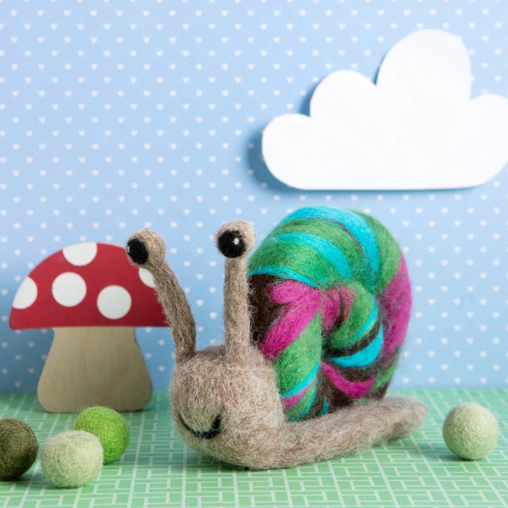 Snail Needle Felting Kit by Hawthorn Handmade
