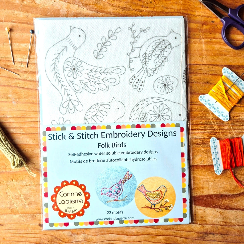 Stick and Stitch Embroidery: Folk Birds