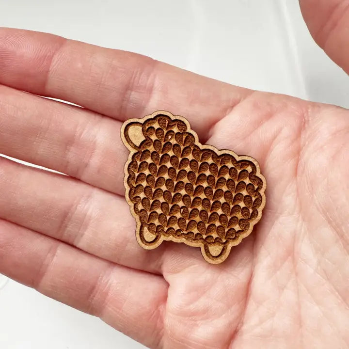 Sheep Wooden Needle Minder