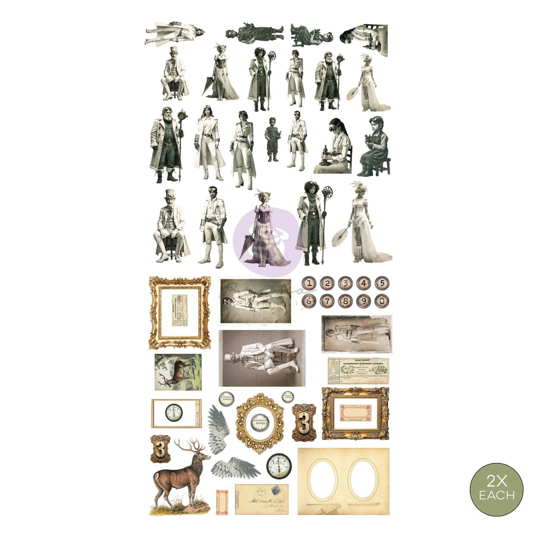 Finnabair Ephemera - Steam and Frost 112pcs