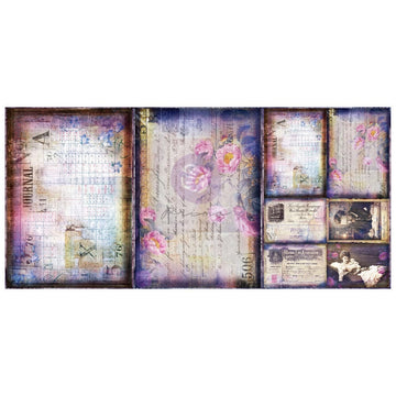 Finnabair A3 Decoupage Fiber Paper - Archivist's Dreams, 3pcs Finnabair A3 Decoupage Fiber Paper - Archivist's Dreams, 3pcs