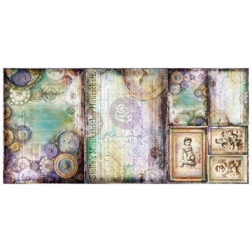Finnabair A3 Decoupage Fiber Paper - Time Whispers, 3pcs Finnabair A3 Decoupage Fiber Paper - Time Whispers, 3pcs
