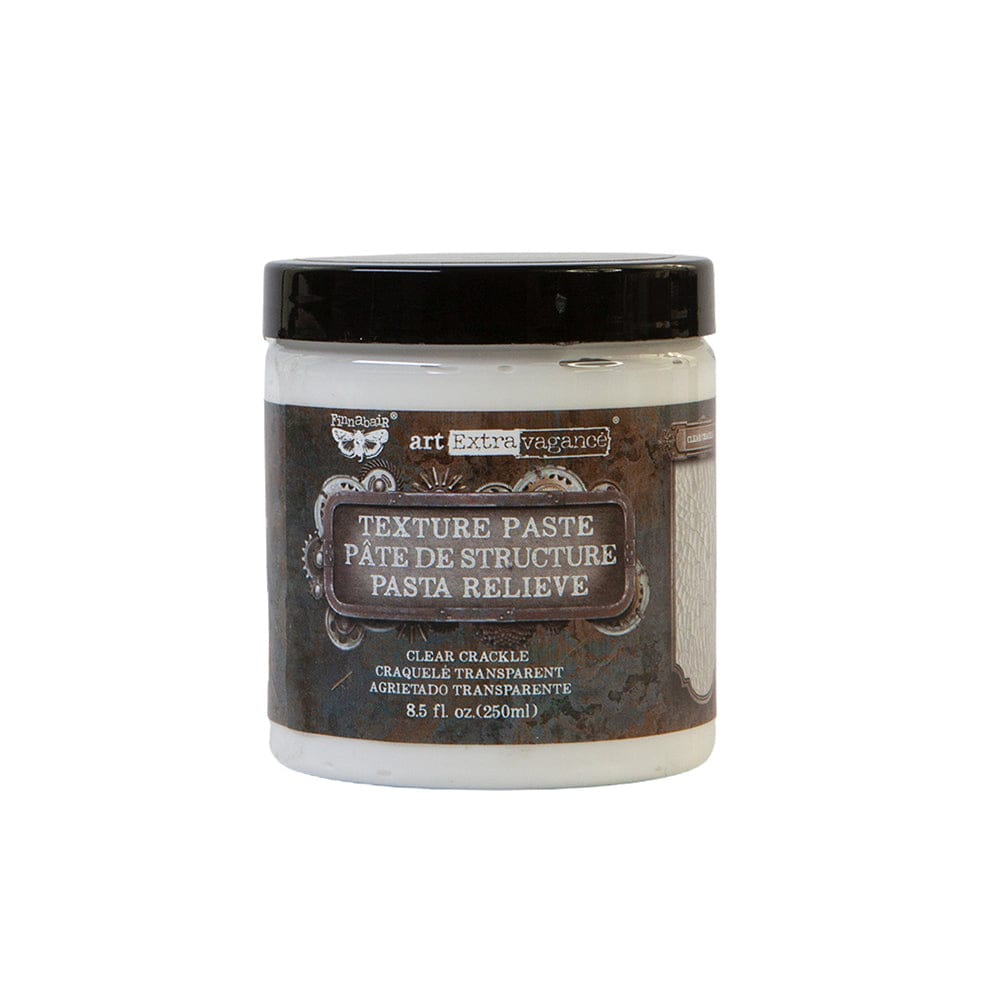Jar of texture paste with black lid.