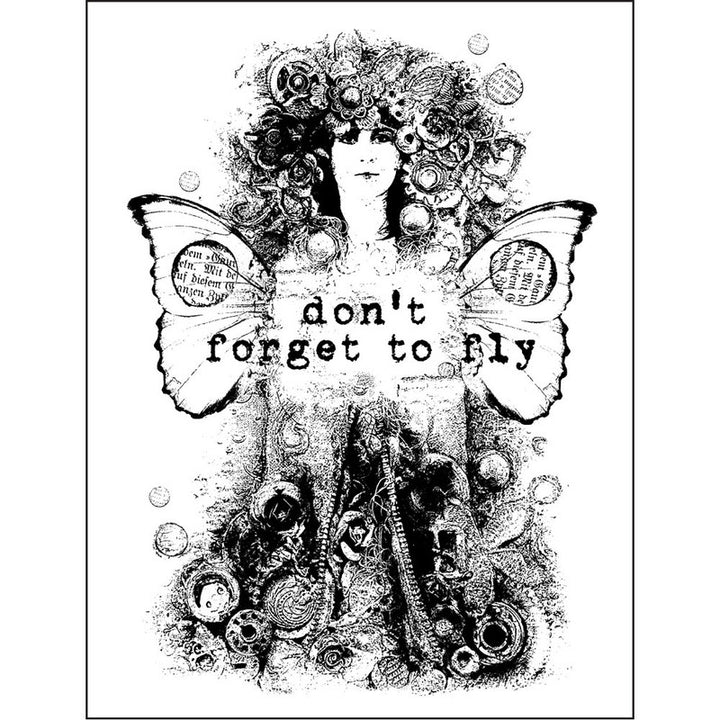 Finnabair Cling Mounted Stamps - Don't Forget to Fly