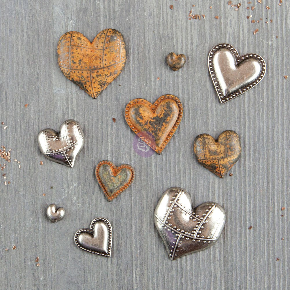 Finnabair Mechanicals: Tin Hearts (10 pcs)