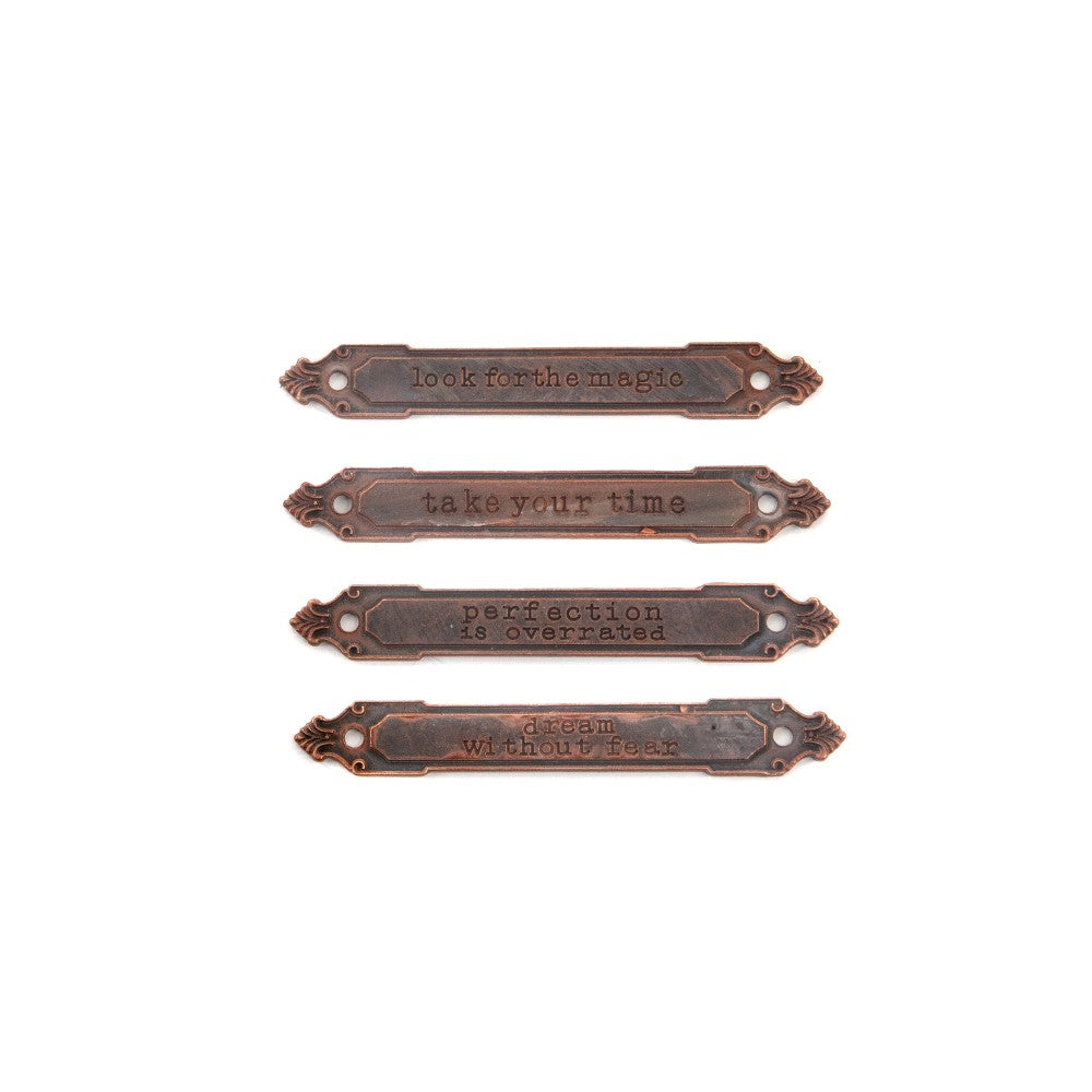 Finnabair Mechanicals: Rusty Labels Set (4 pcs)