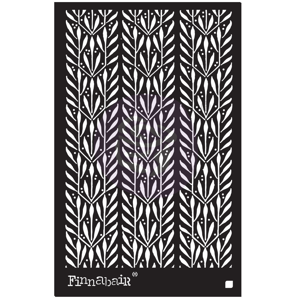 Finnabair Laurels Stencil - 6"x 9"