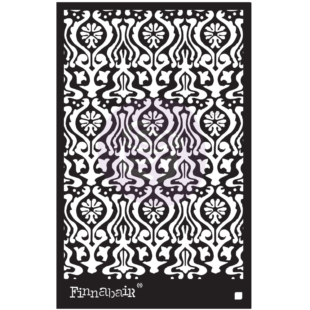 Finnabair Oriental Wall Stencil - 6"x 9"