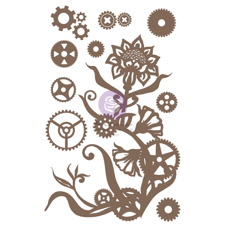 Finnabair Decorative Chipboard: Steampunk Flowers (13 pcs)