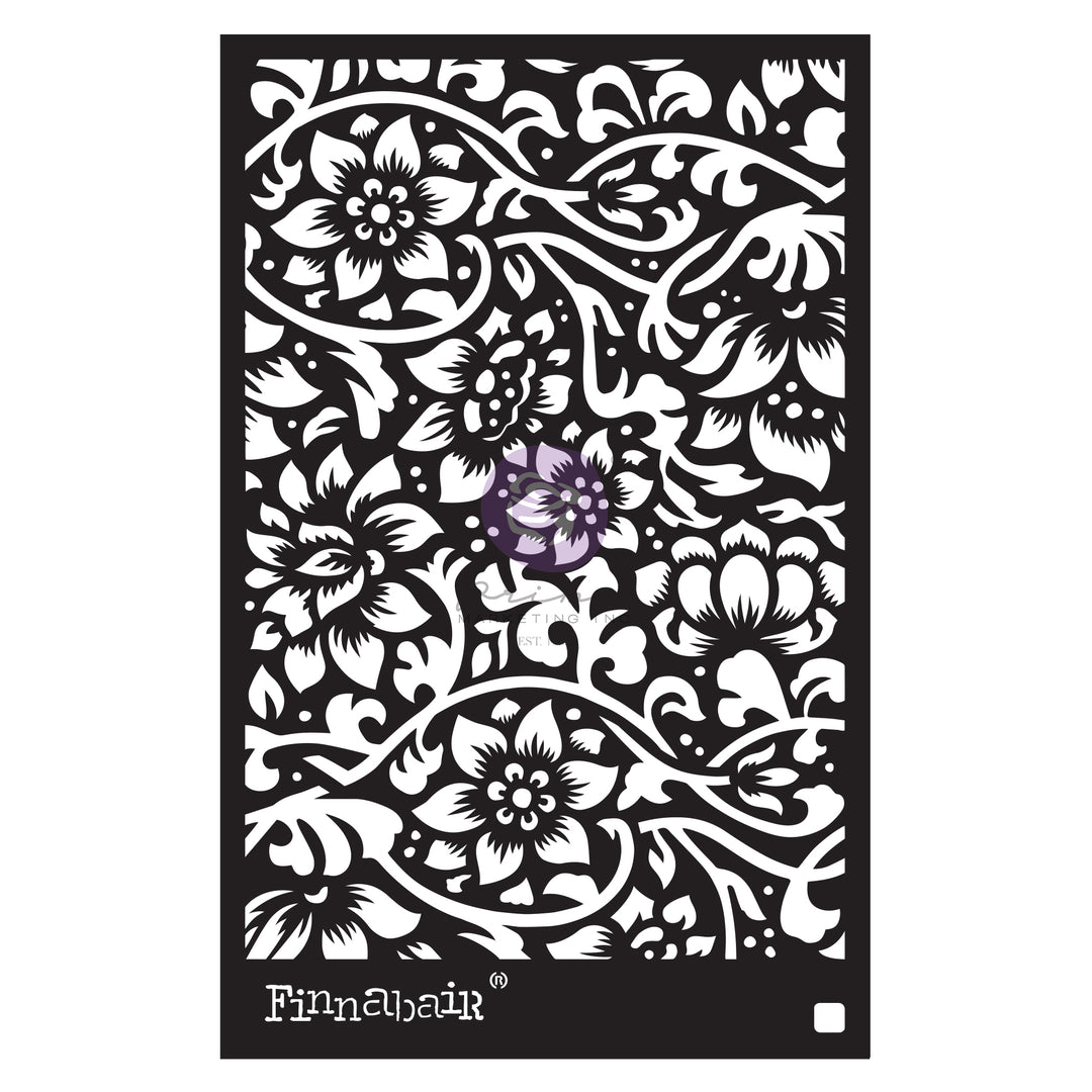 Finnabair Bindweed Wallpaper Stencil - 6"x 9"