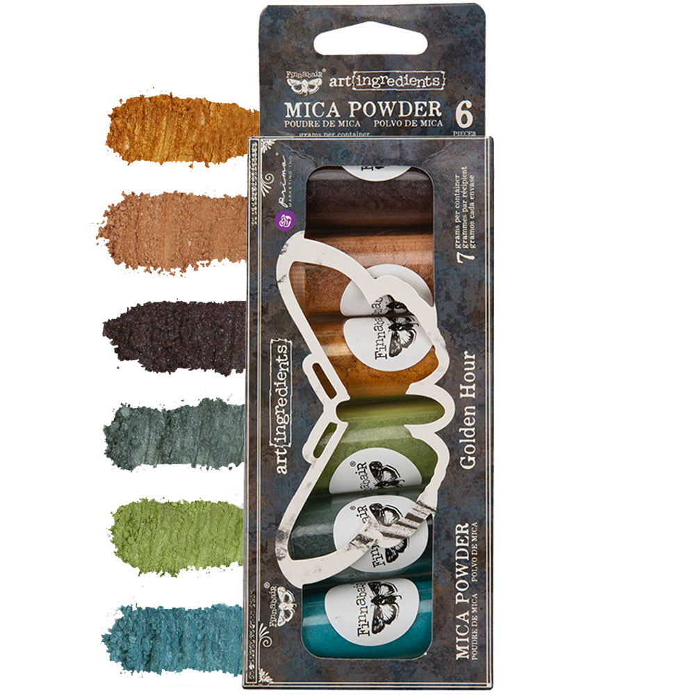 Finnabair Art Ingredients Mica Powder Set - Golden Hour