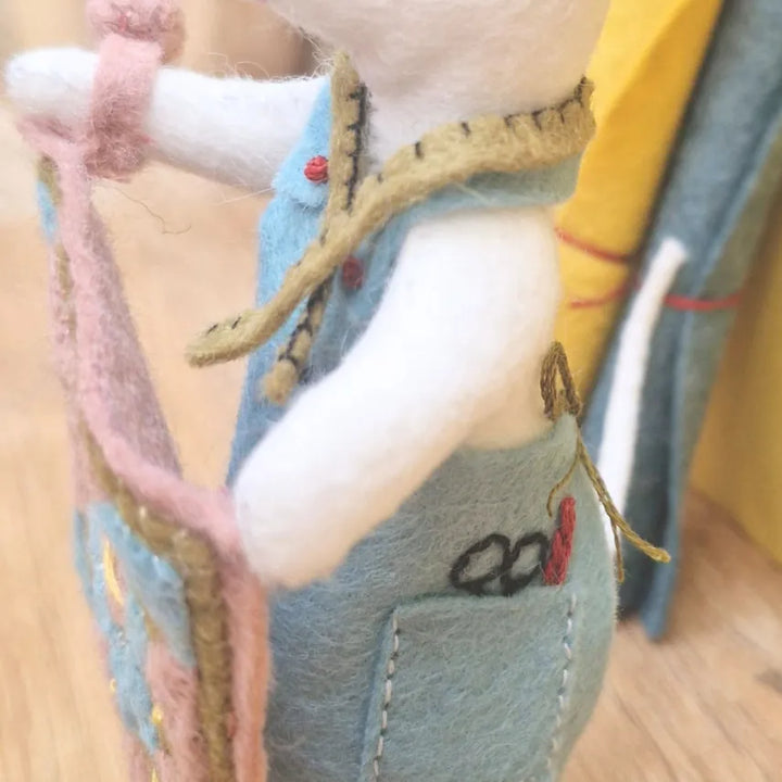 Little Mouse Makes a Quilt Felt Doll Mini Kit