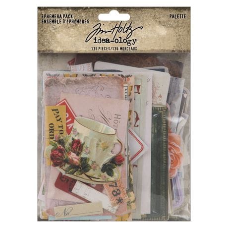 Tim Holtz Idea-Ology Large Ephemera Pack (136 pcs)
