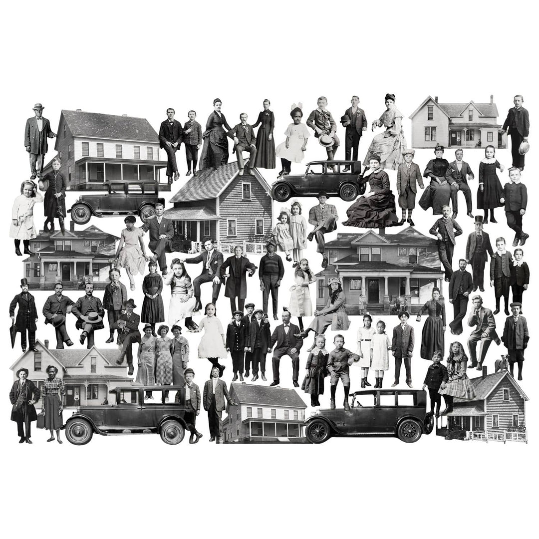 Tim Holtz Idea-Ology Ephemera Paper Doll Poses, 62 pcs