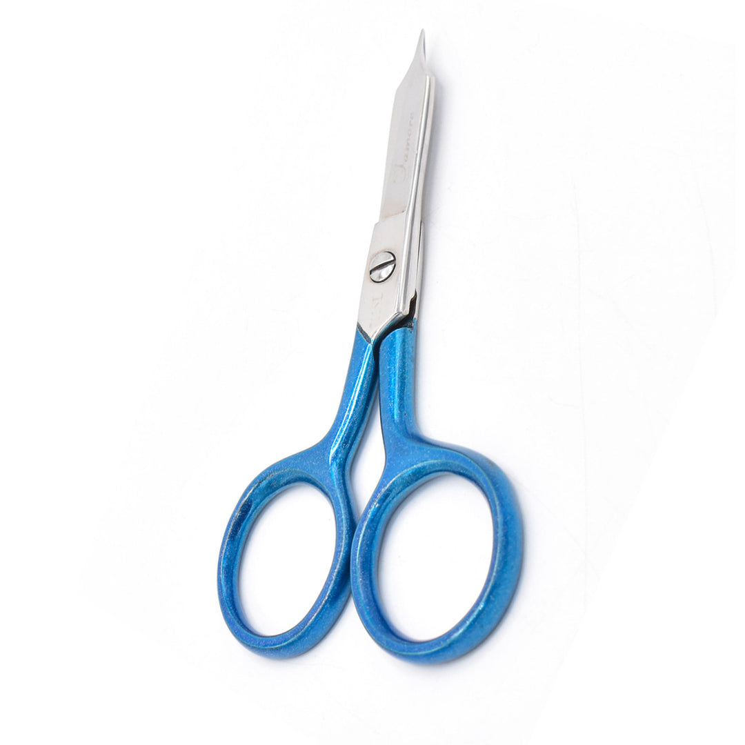 Blue-handled scissors, model 711L