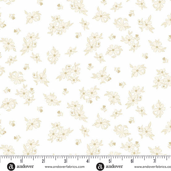 Color Me Whispered - Treasure Blooms, Cream