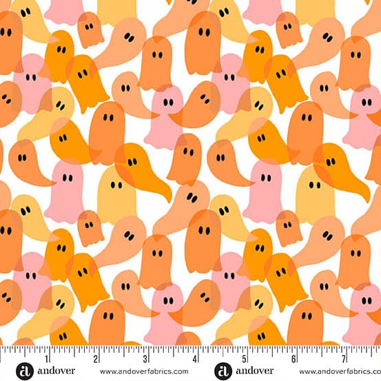 Ghostly Garden by KP Creates - Ghost Party, Orange
