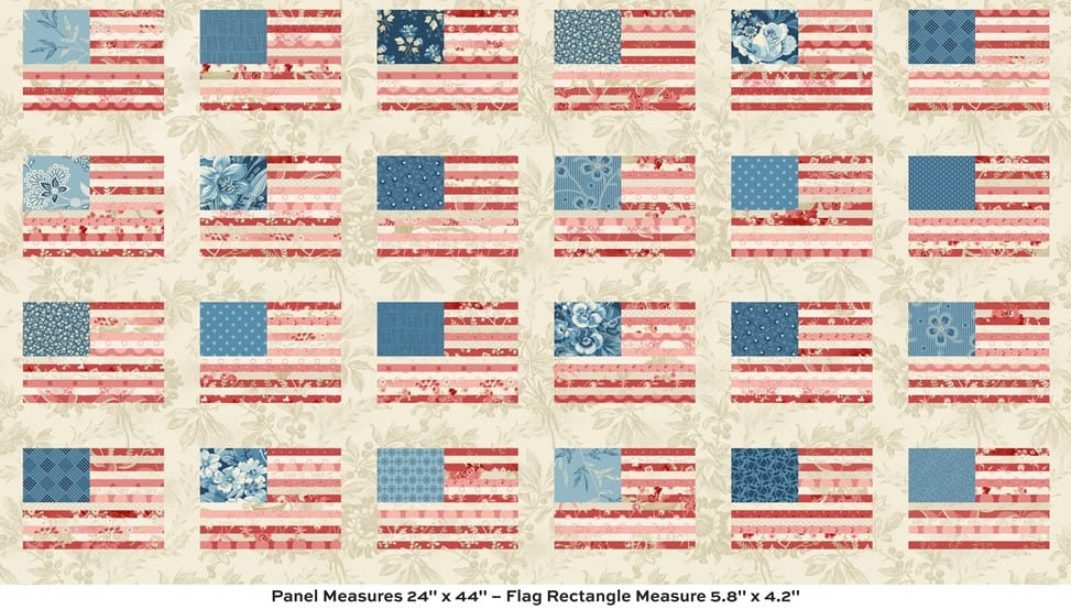 Stars and Stripes 24" Panel by Laundry Basket Quilts Stars and Stripes 24" Panel by Laundry Basket Quilts