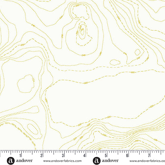 Topographic map fabric pattern