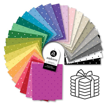 Simply Spot by Andover Fabrics Fat Quarter Fabric Bundle, 28pcs Simply Spot by Andover Fabrics Fat Quarter Fabric Bundle, 28pcs