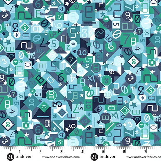 Orbit by Makower UK - Countdown, Blue