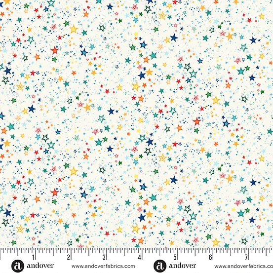 Orbit by Makower UK - Starlight, Cream Orbit by Makower UK - Starlight, Cream