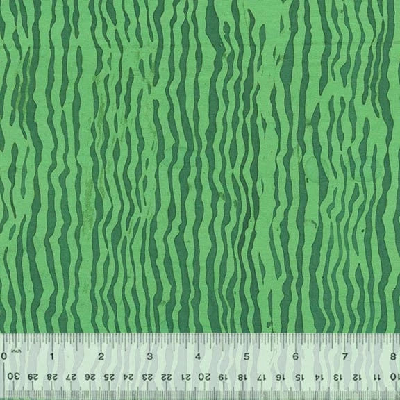 Green fabric with zebra-like stripes, product code 744Q-3-1-015