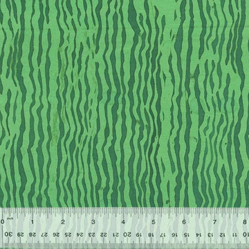 Green fabric with zebra-like stripes, product code 744Q-3-1-015