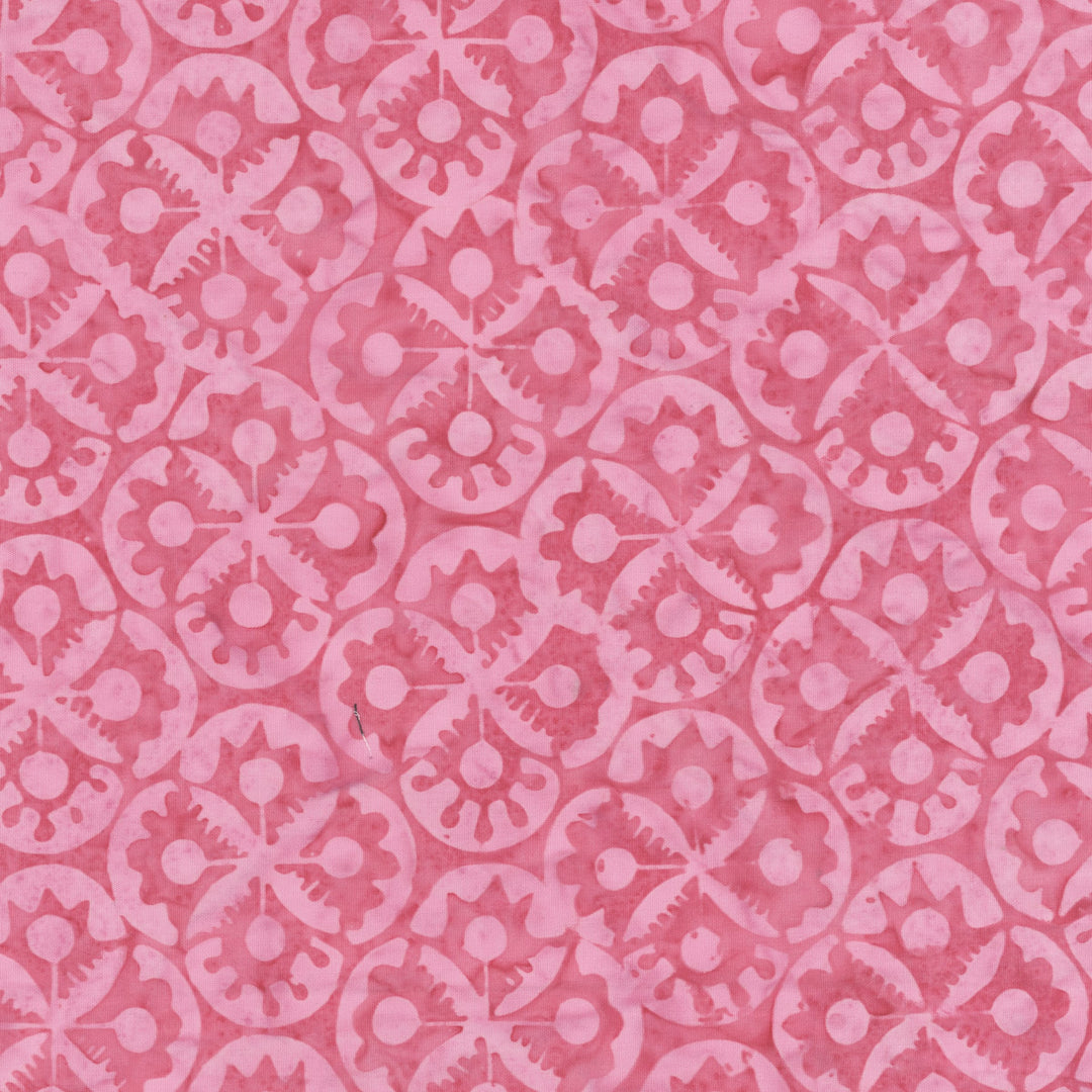 Dutch Days Batiks by Shayla Wolf - Flower Stamp, Knockout Flower Stamp Knockout | Dutch Days Batik Fabric by Shayla Wolf