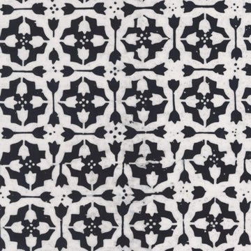 Dutch Days Batiks by Shayla Wolf - Tulip Tile, Tuxedo Tulip Tile Tuxedo | Dutch Days Batiks by Shayla Wolf, Cotton Fabric