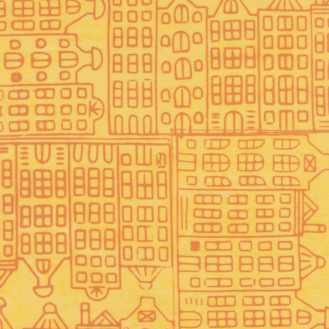 Dutch Days Batiks by Shayla Wolf - Amsterdam, Pineapple Amsterdam Pineapple | Dutch Days Batik Fabric by Shayla Wolf
