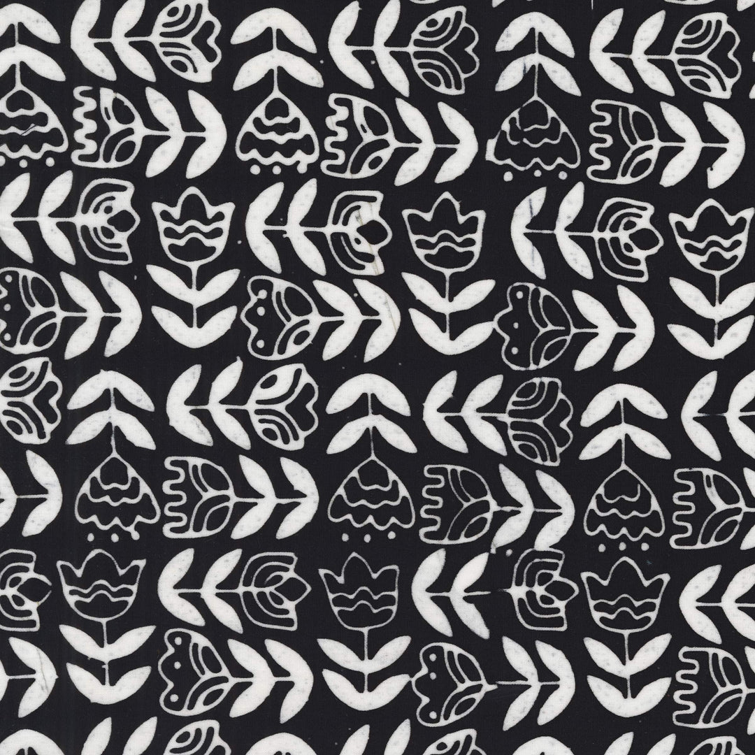Dutch Days Batiks by Shayla Wolf - Tulip Study, Tuxedo Tulip Study Tuxedo | Dutch Days Batiks by Shayla Wolf, Cotton Fabric