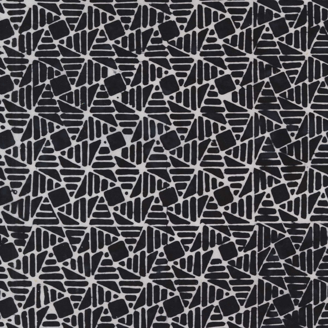 Dutch Days Batiks by Shayla Wolf - Spinning Fans, Tuxedo Spinning Fans Tuxedo | Dutch Days Batik Fabric by Shayla Wolf