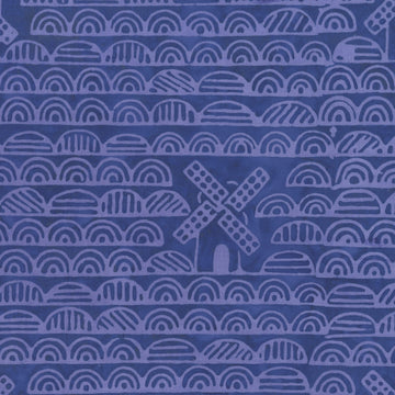 Dutch Days Batiks by Shayla Wolf - Windmills, Imperial Windmills Imperial | Dutch Days Batiks by Shayla Wolf, Cotton Fabric