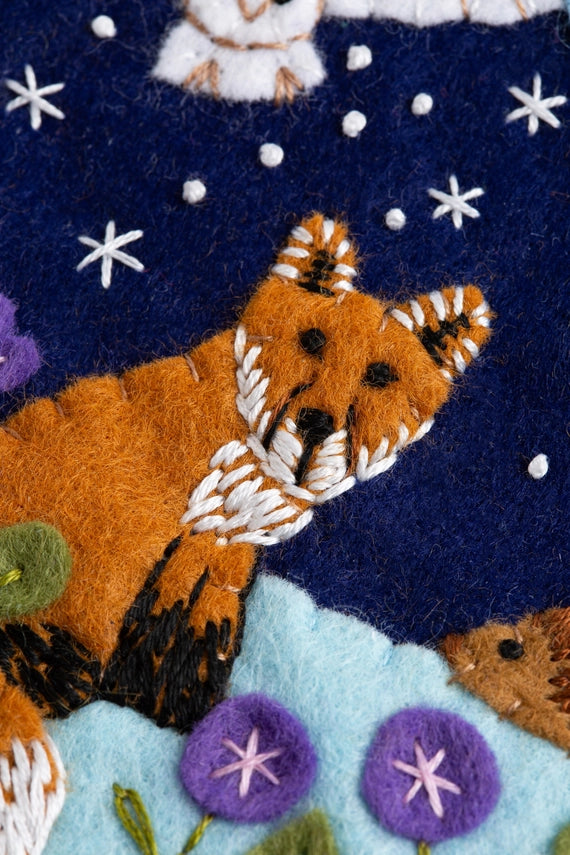 Woodland Pennant Felt Craft Kit by Hawthorn Handmade