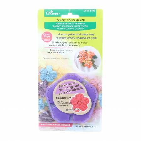 Clover Quick Yo-Yo Maker, Flower Shape Small