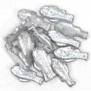 Glass Fish Beads, pack of 15, several colors available